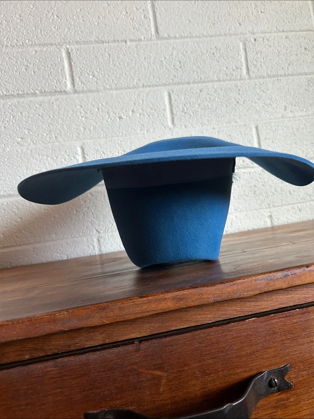 Vintage Eddy Bros. Wool Cowboy Hat - Ladies Long Size 7 - Bright Blue